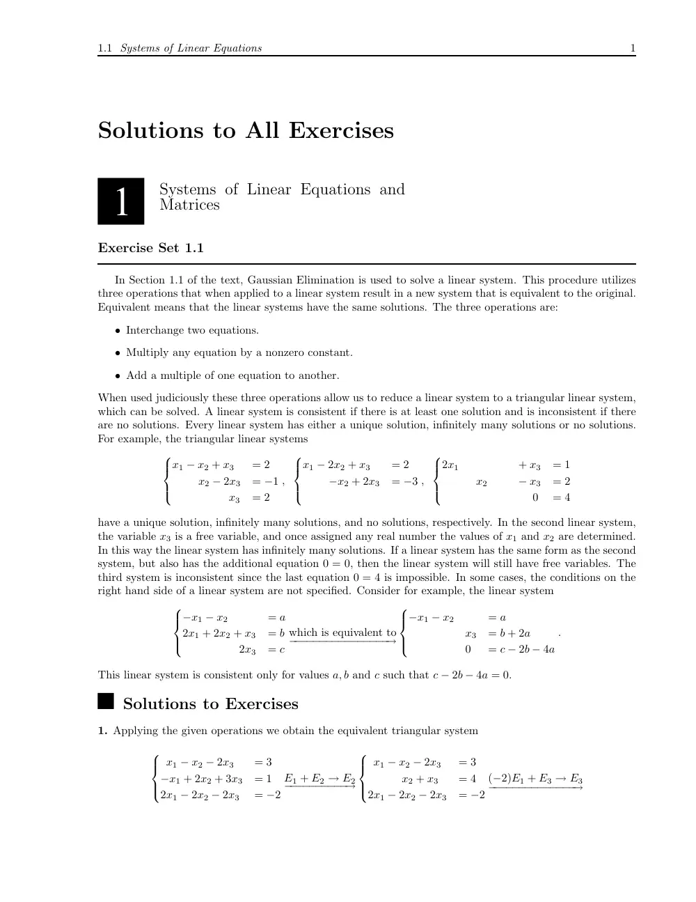 MATH 218 Problems Solution Manual Complete, Spring 2013, page 1