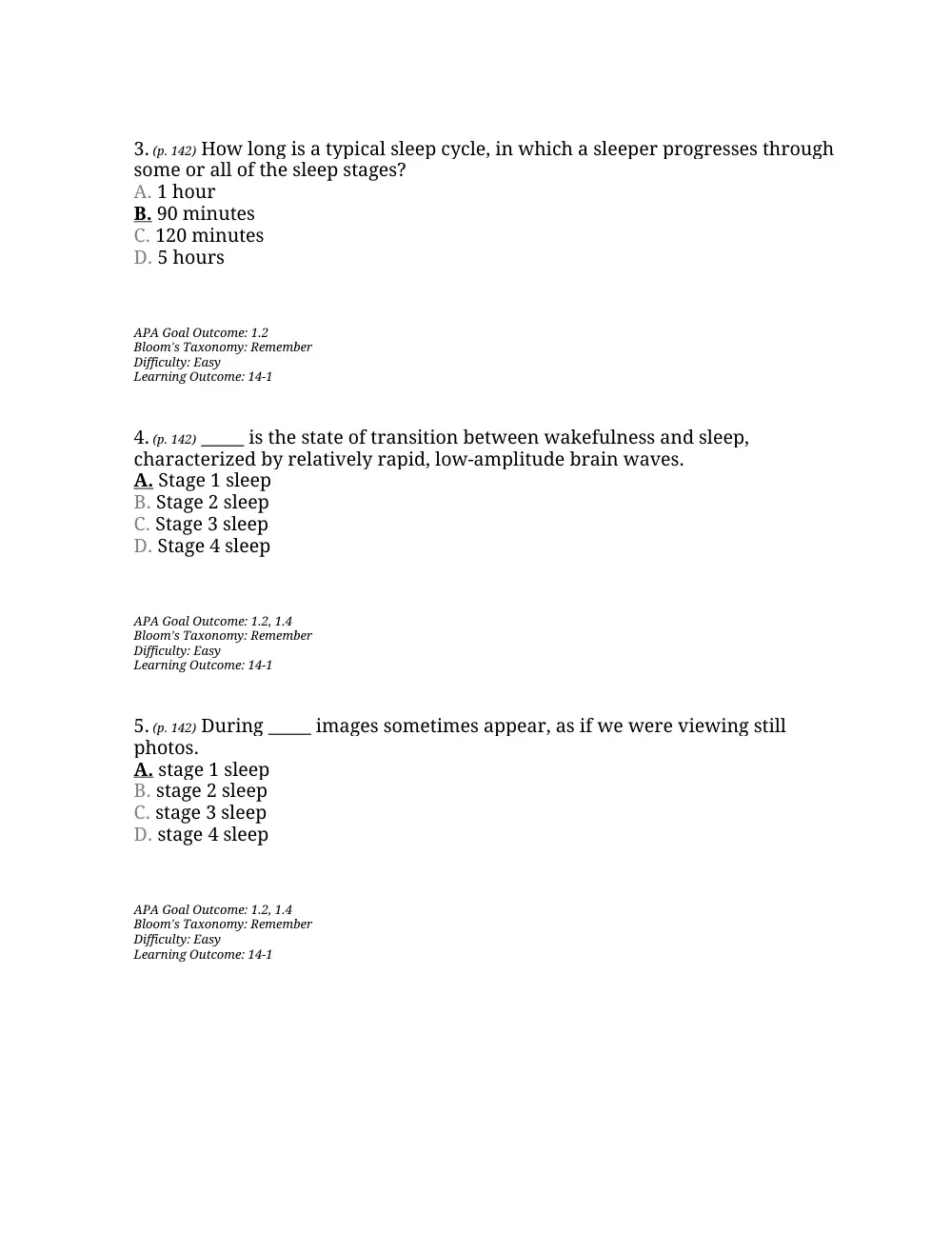 PSYC 201 Questions Chapter 5, Fall 2015, page 2