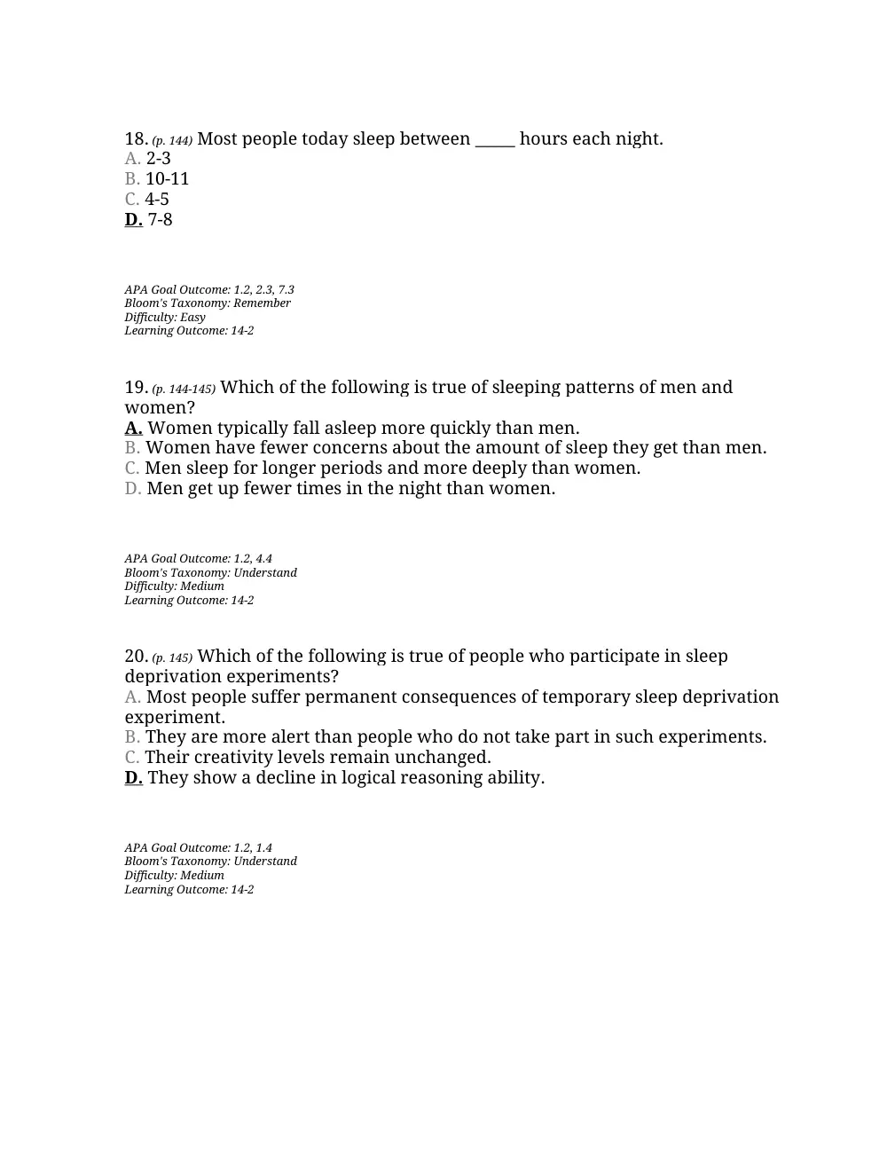 PSYC 201 Questions Chapter 5, Fall 2015, page 7