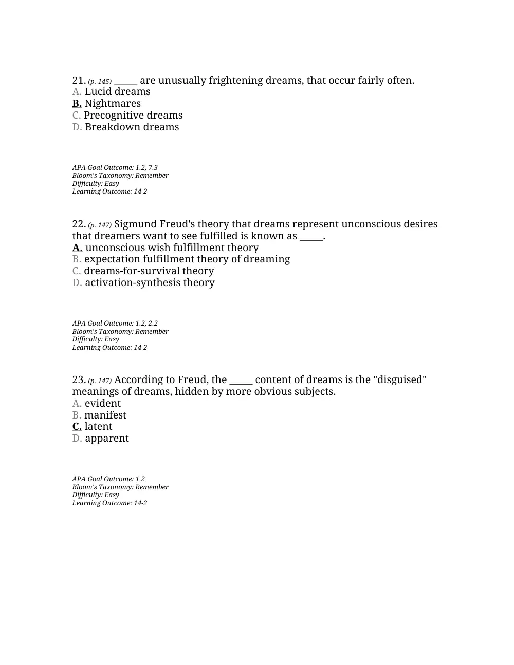 PSYC 201 Questions Chapter 5, Fall 2015, page 8