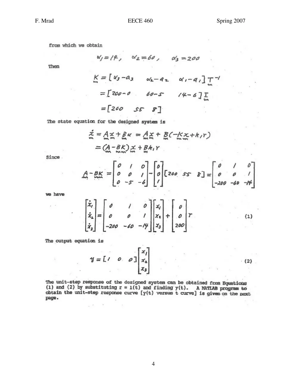 EECE 460 Homework, Spring 2007, page 4
