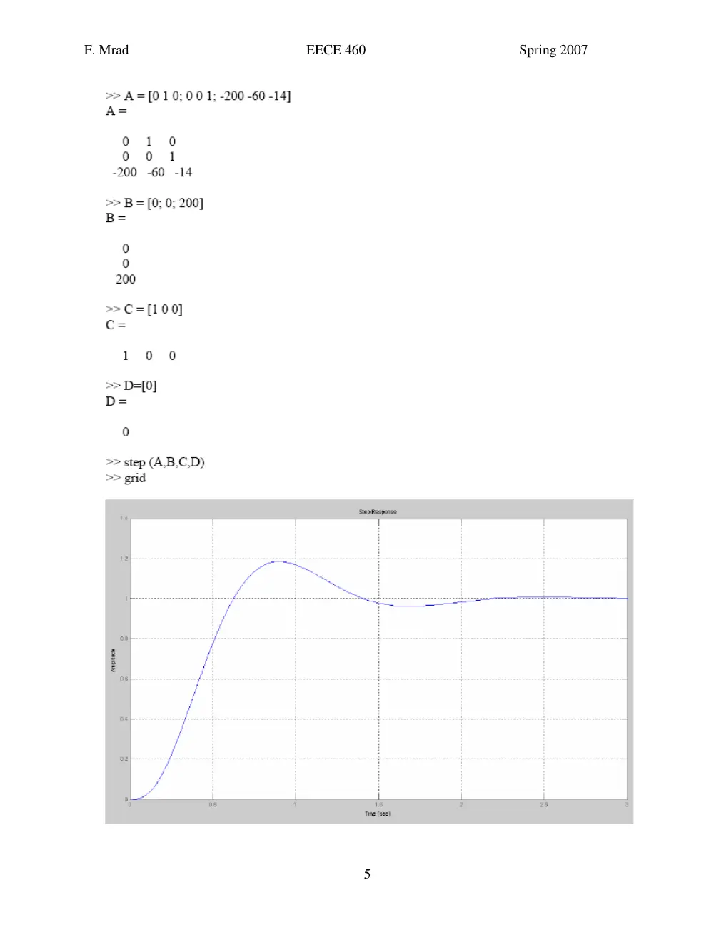 EECE 460 Homework, Spring 2007, page 5