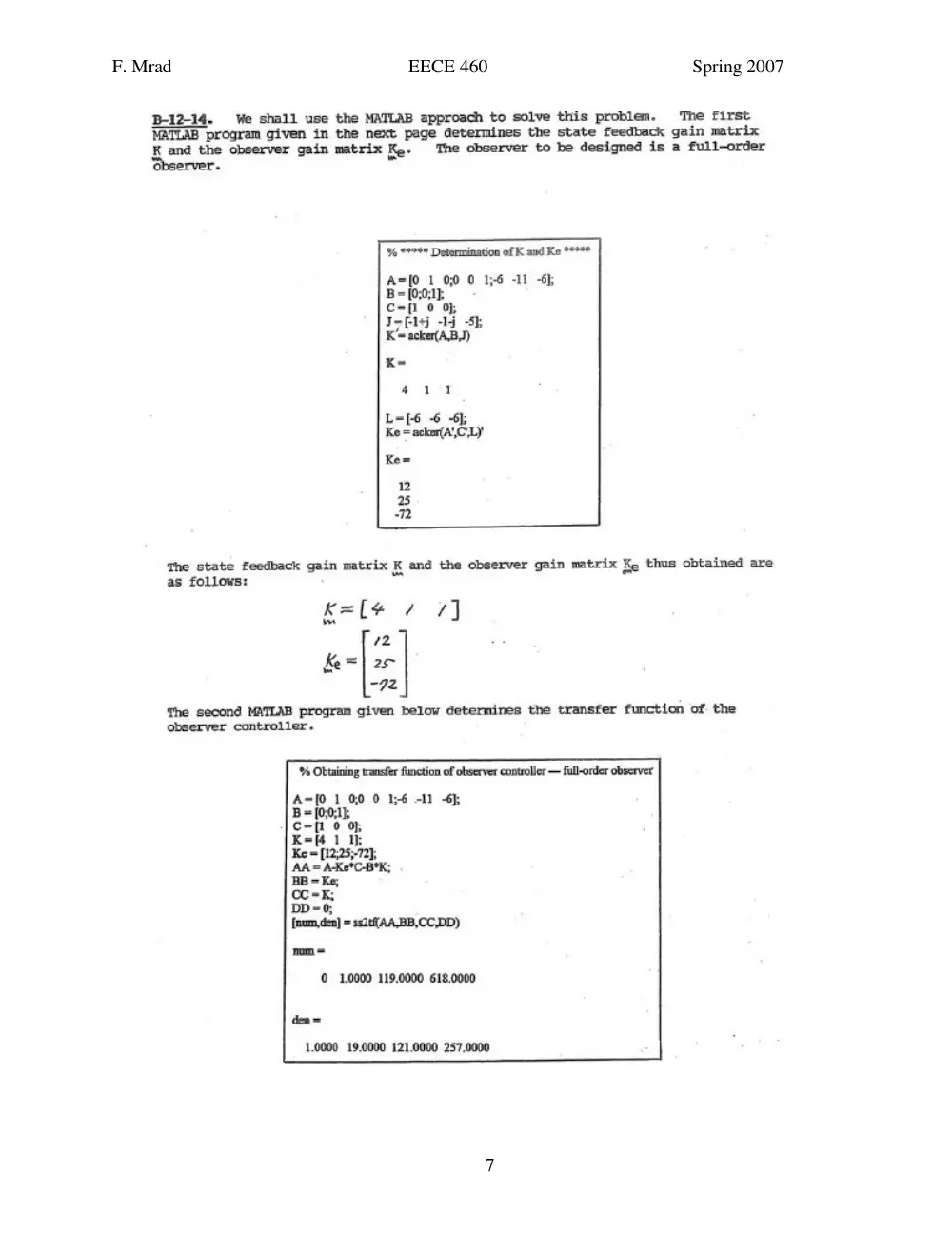 EECE 460 Homework, Spring 2007, page 7