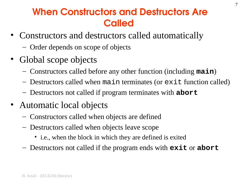 EECE 330 Notes Classes Review, Fall 2013, page 7