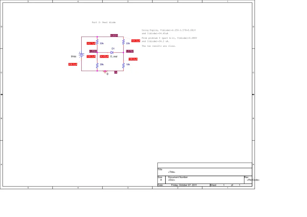 EECE 310 Homework PSpice CAD 1 Solution, Fall 2011, page 2