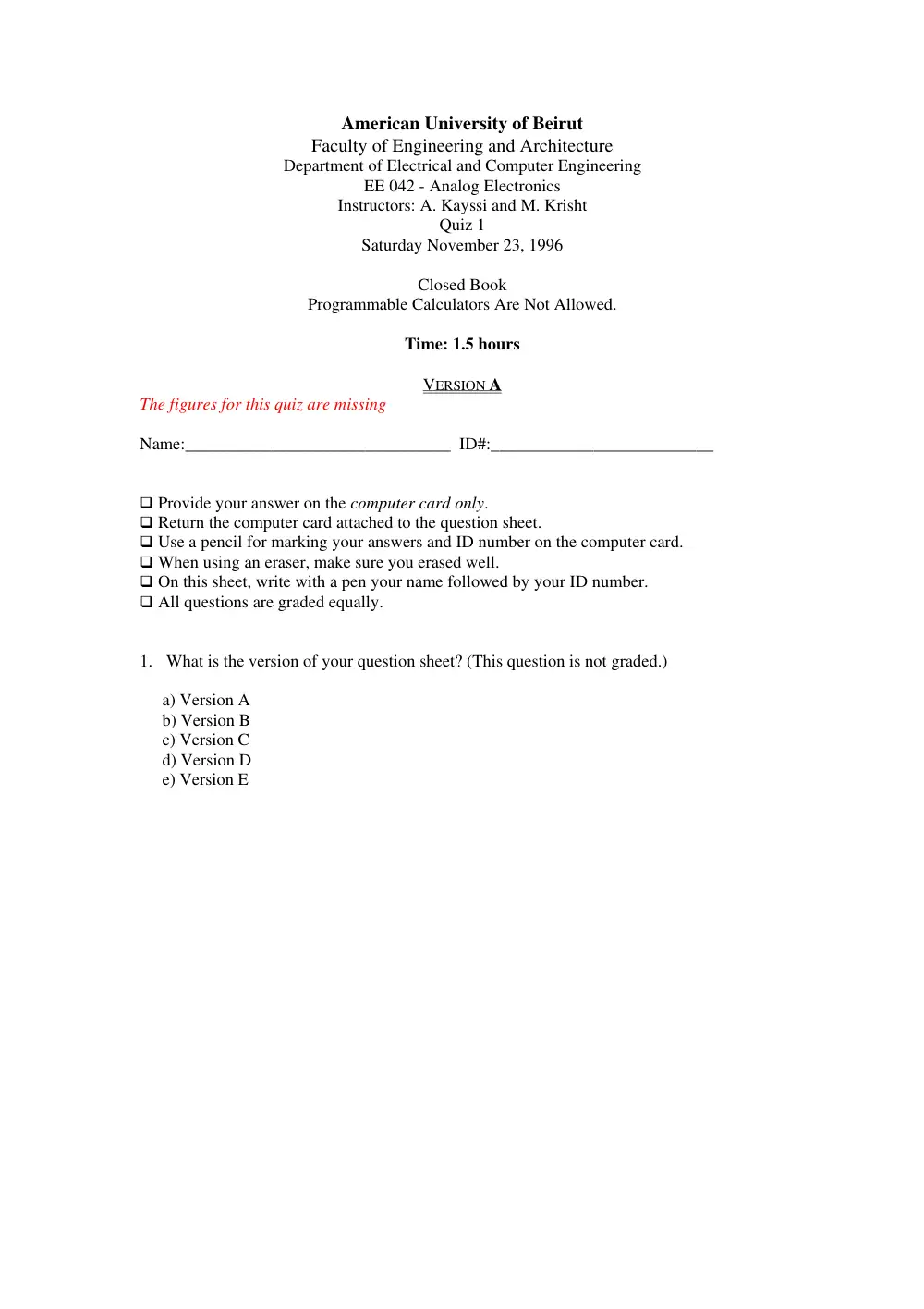 EECE 311 Midterm, Fall 2010, page 1