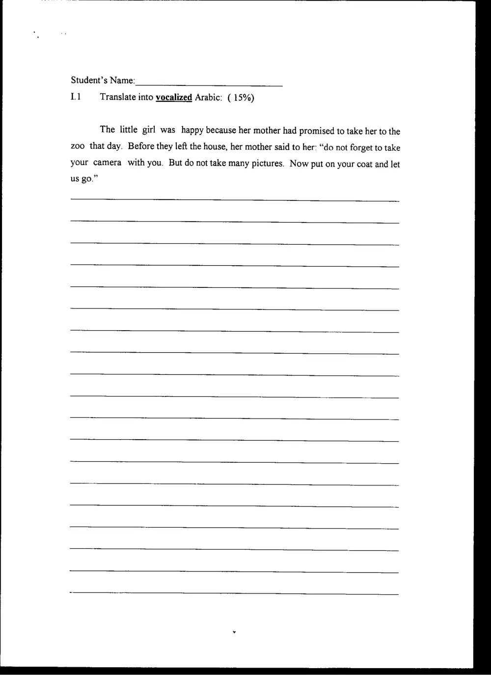 ARAB 206 Final, Spring 2001, page 2