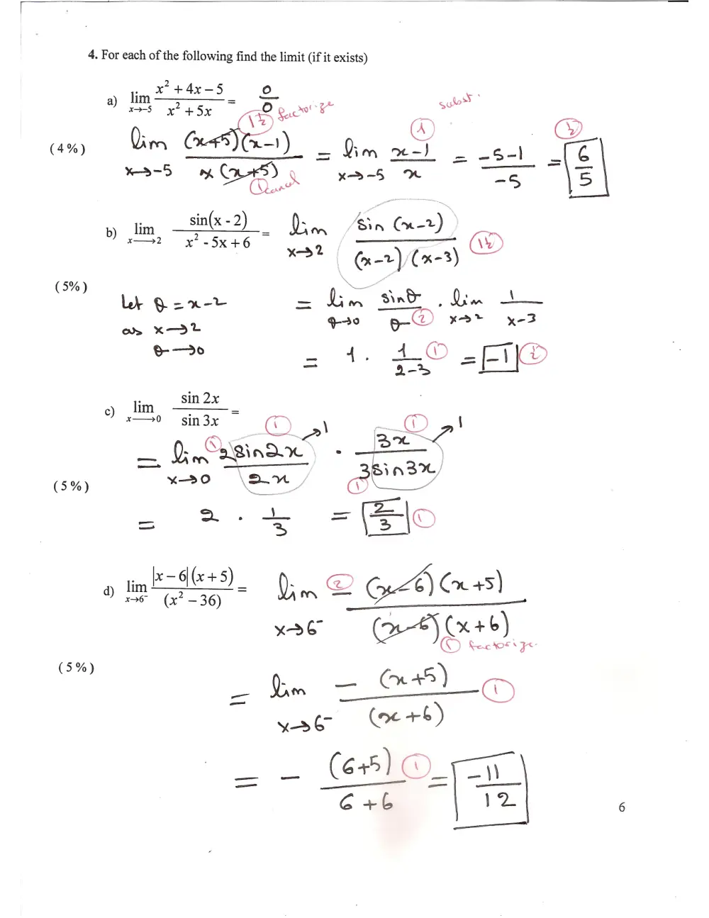MATH 101 Exam 1, Spring 2012, page 7