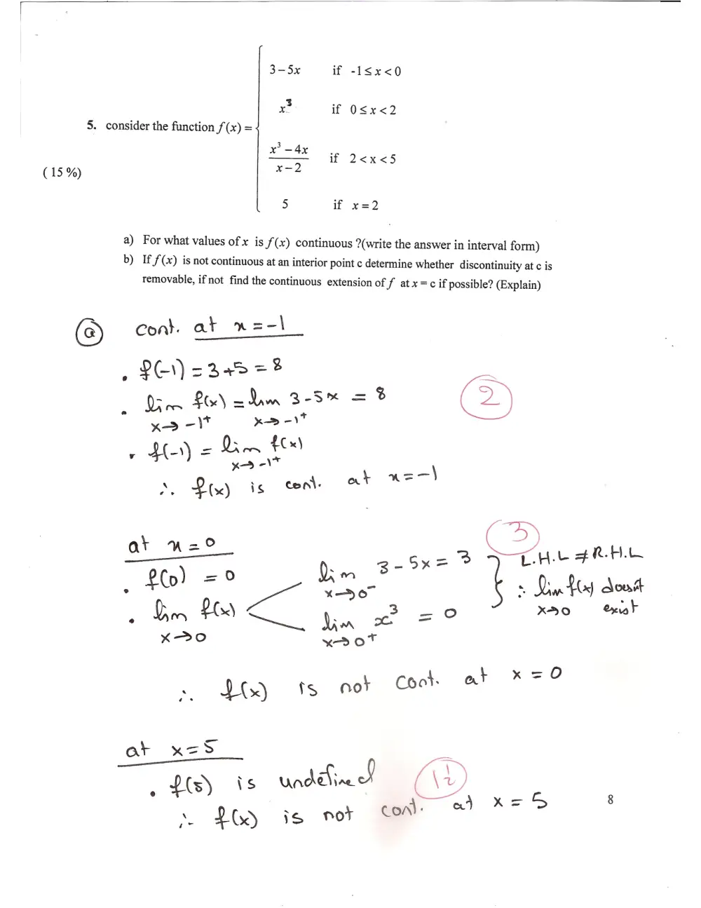 MATH 101 Exam 1, Spring 2012, page 9