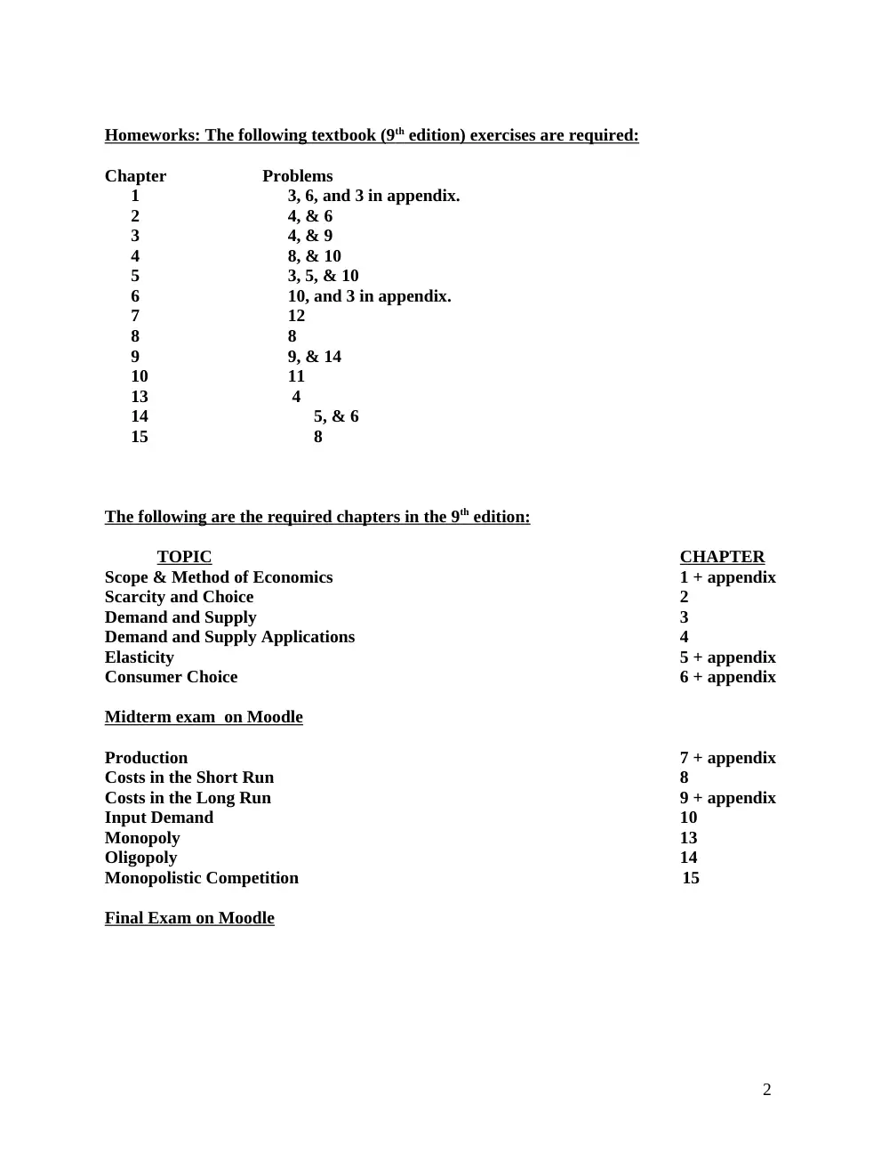 ECON 211 Syllabus, Spring 2011, page 2