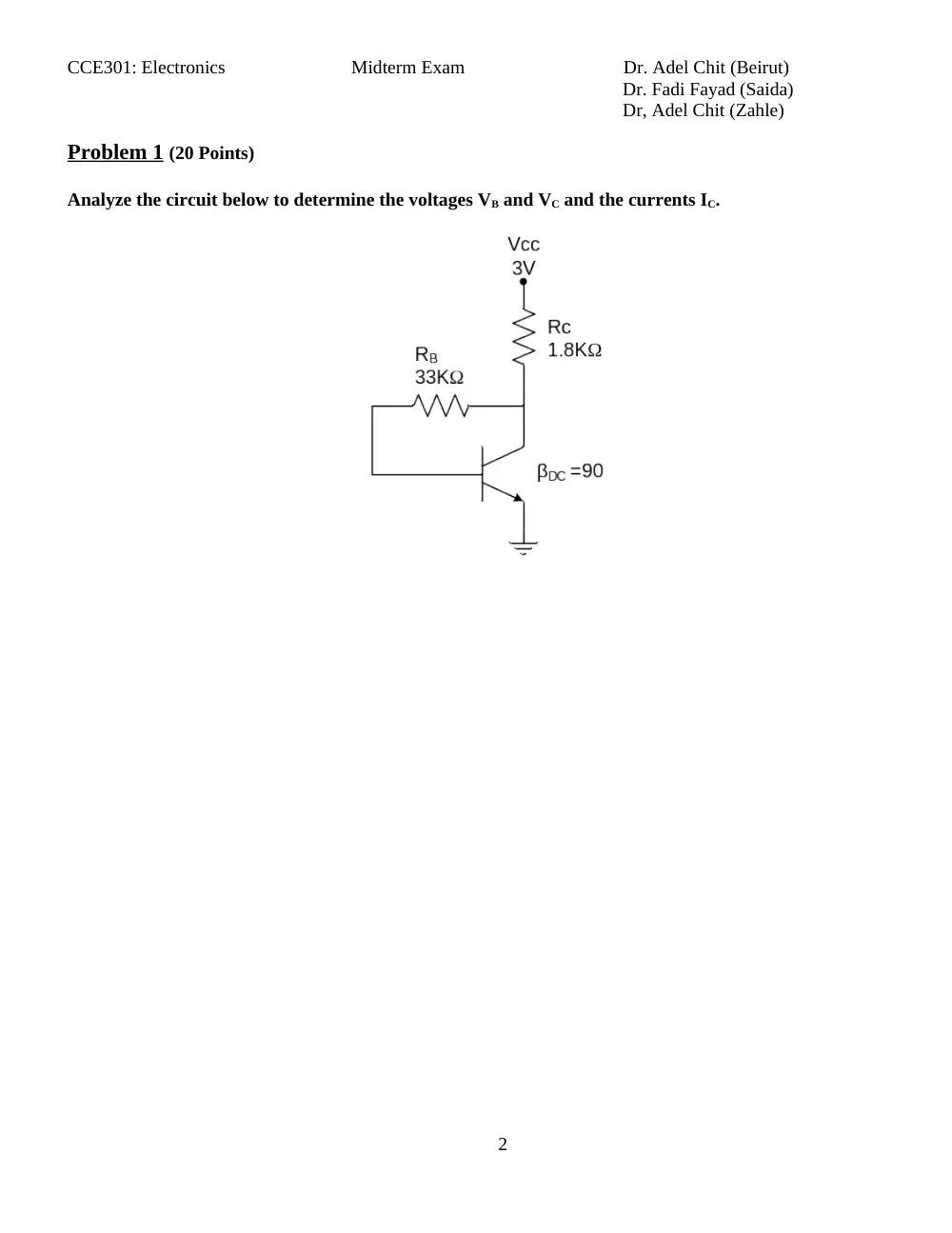 CCE 301 Midterm, Fall 2011, page 2