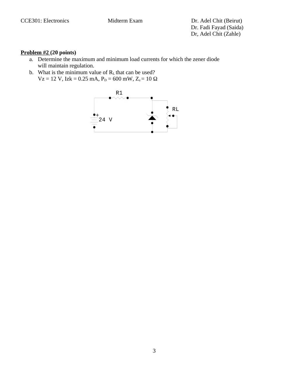 CCE 301 Midterm, Fall 2011, page 3