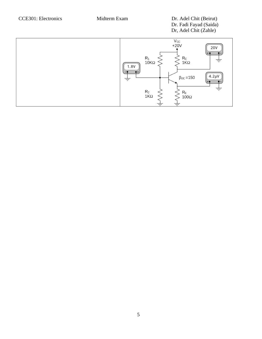 CCE 301 Midterm, Fall 2011, page 5