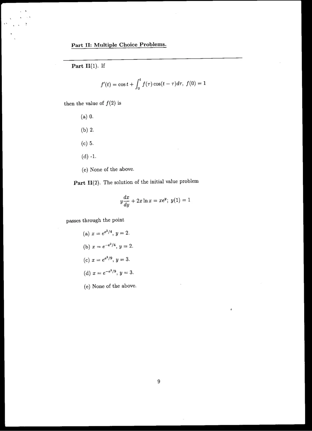MATH 202 Final, Summer 1996, page 9