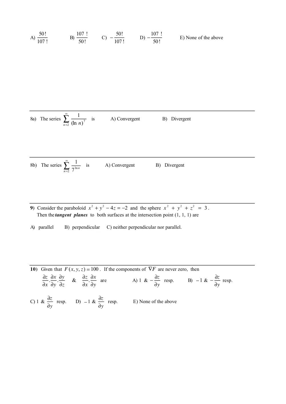 MATH 201 Questions, Fall 2005, page 3