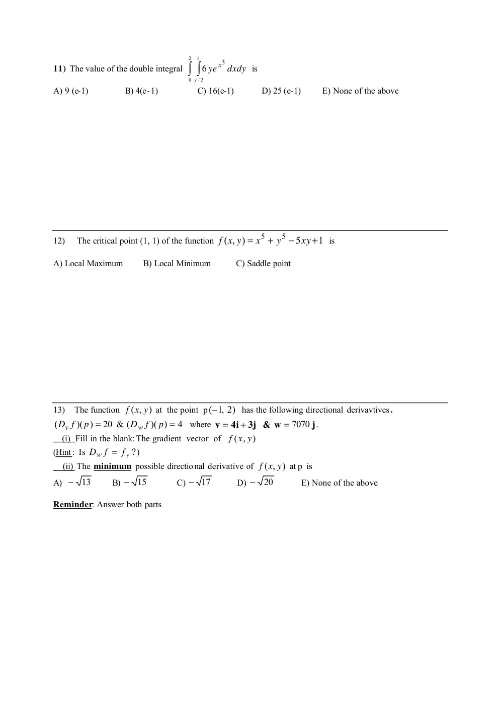 MATH 201 Questions, Fall 2005, page 4
