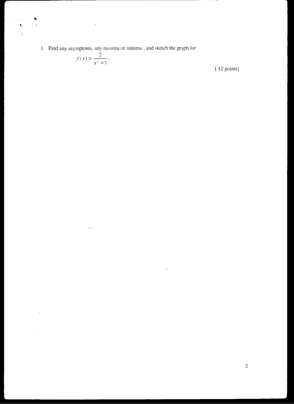 MATH 101 Final, Fall 2000, page 2
