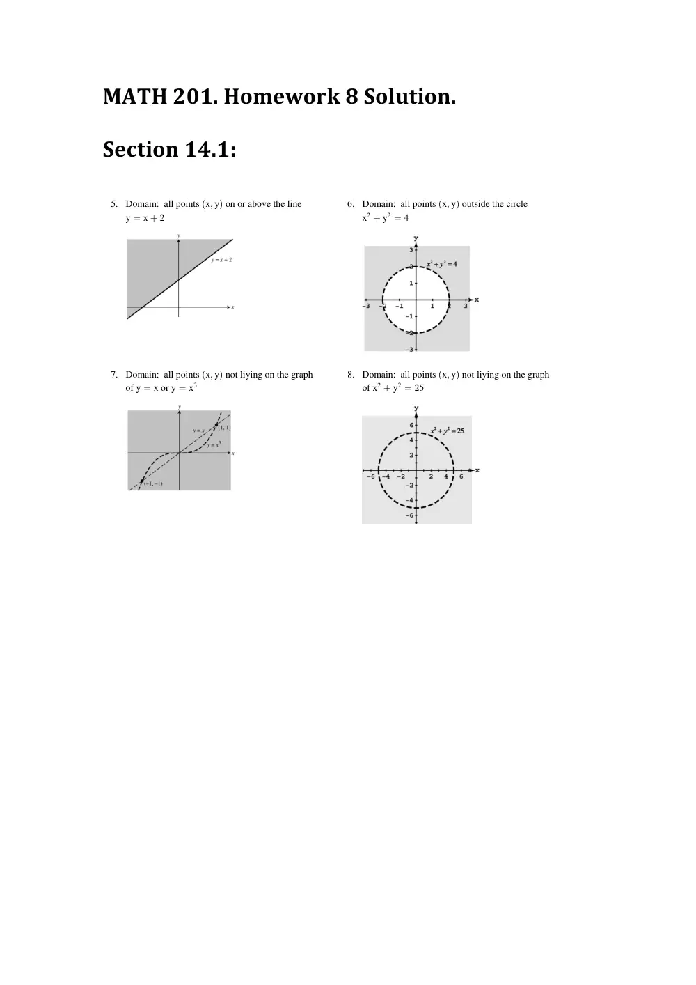 MTH 201 Homework 8 Solution, Fall 2016, page 1