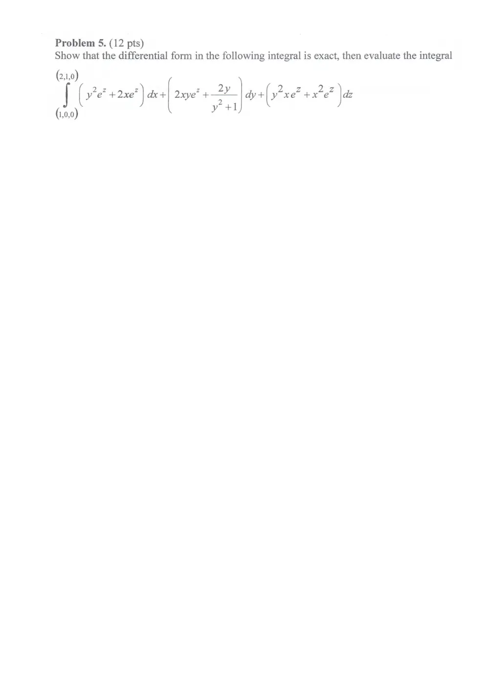 MATH 202 Midterm, Summer 2018, page 5
