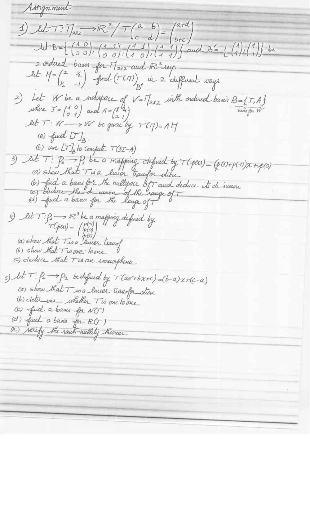 MATH 218 Problems, Spring 2011, page 1
