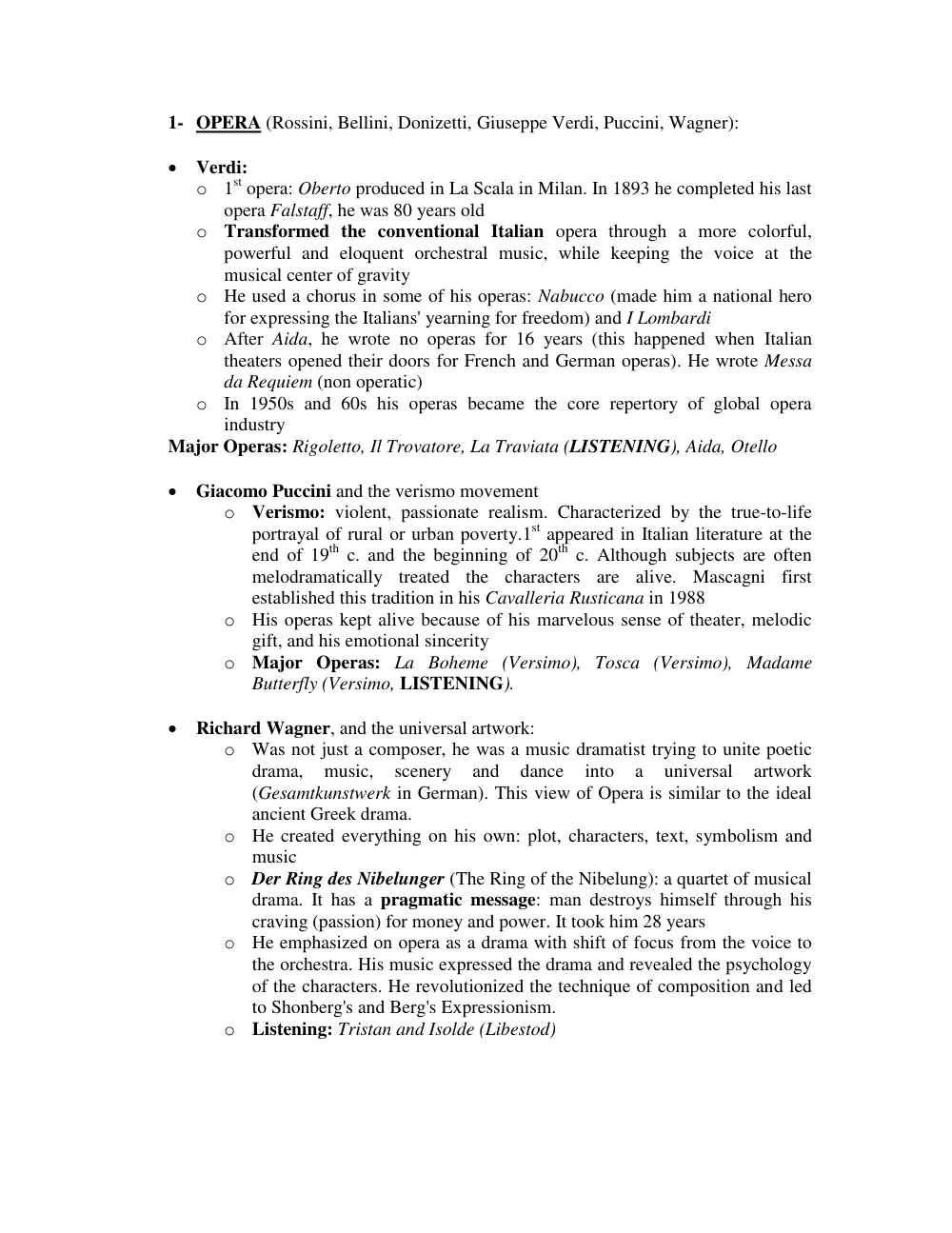 FAAH 245 Notes Final Exam, Fall 2011, page 1