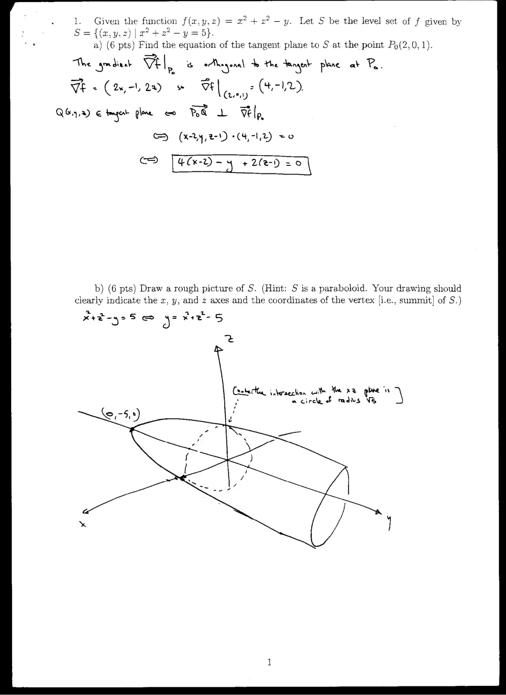 MATH 201 Exam 2, Fall 2005, page 3