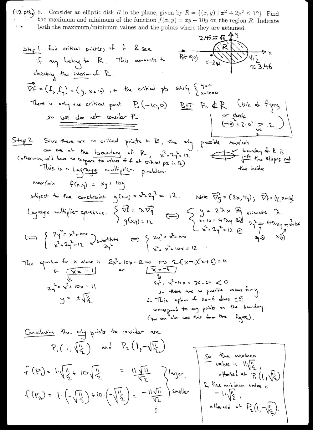 MATH 201 Exam 2, Fall 2005, page 7