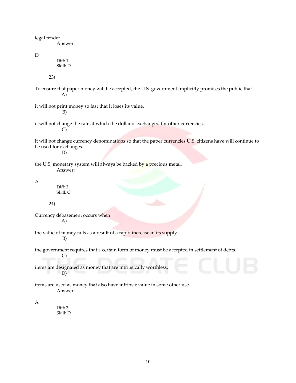 ECN 212 Problems, Fall 2008, page 10