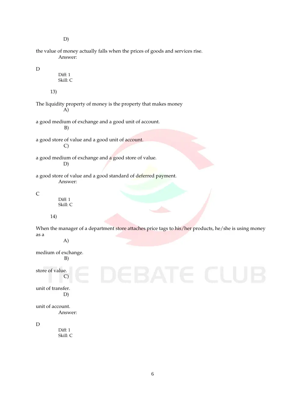ECN 212 Problems, Fall 2008, page 6