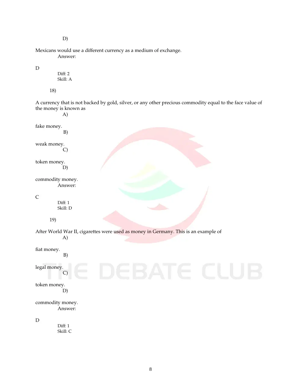 ECN 212 Problems, Fall 2008, page 8