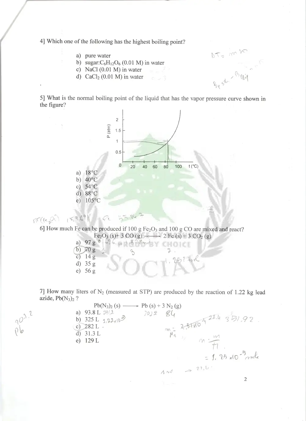 CHM 211 Final, Spring 2010, page 3