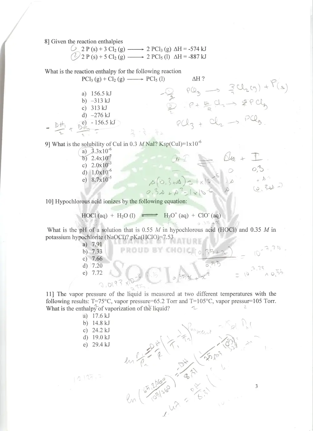 CHM 211 Final, Spring 2010, page 4