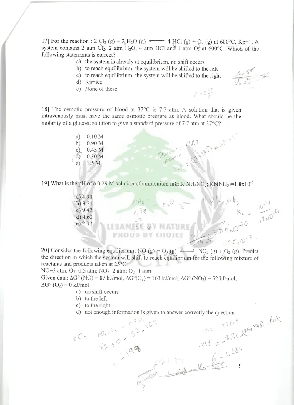 CHM 211 Final, Spring 2010, page 6