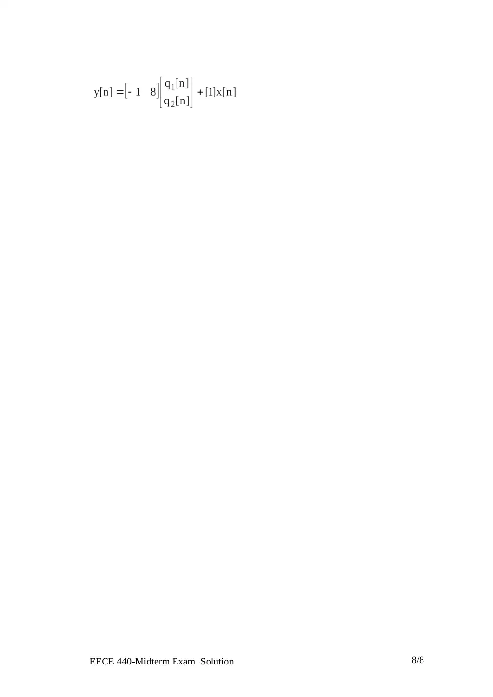 EECE 340 Midterm, Summer 2003, page 8