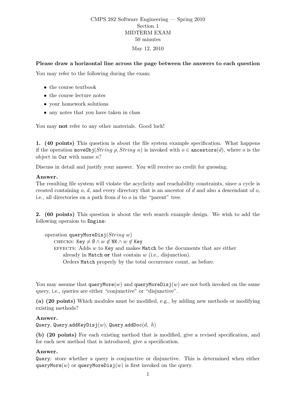 CMPS 282 Midterm, Spring 2010, page 1