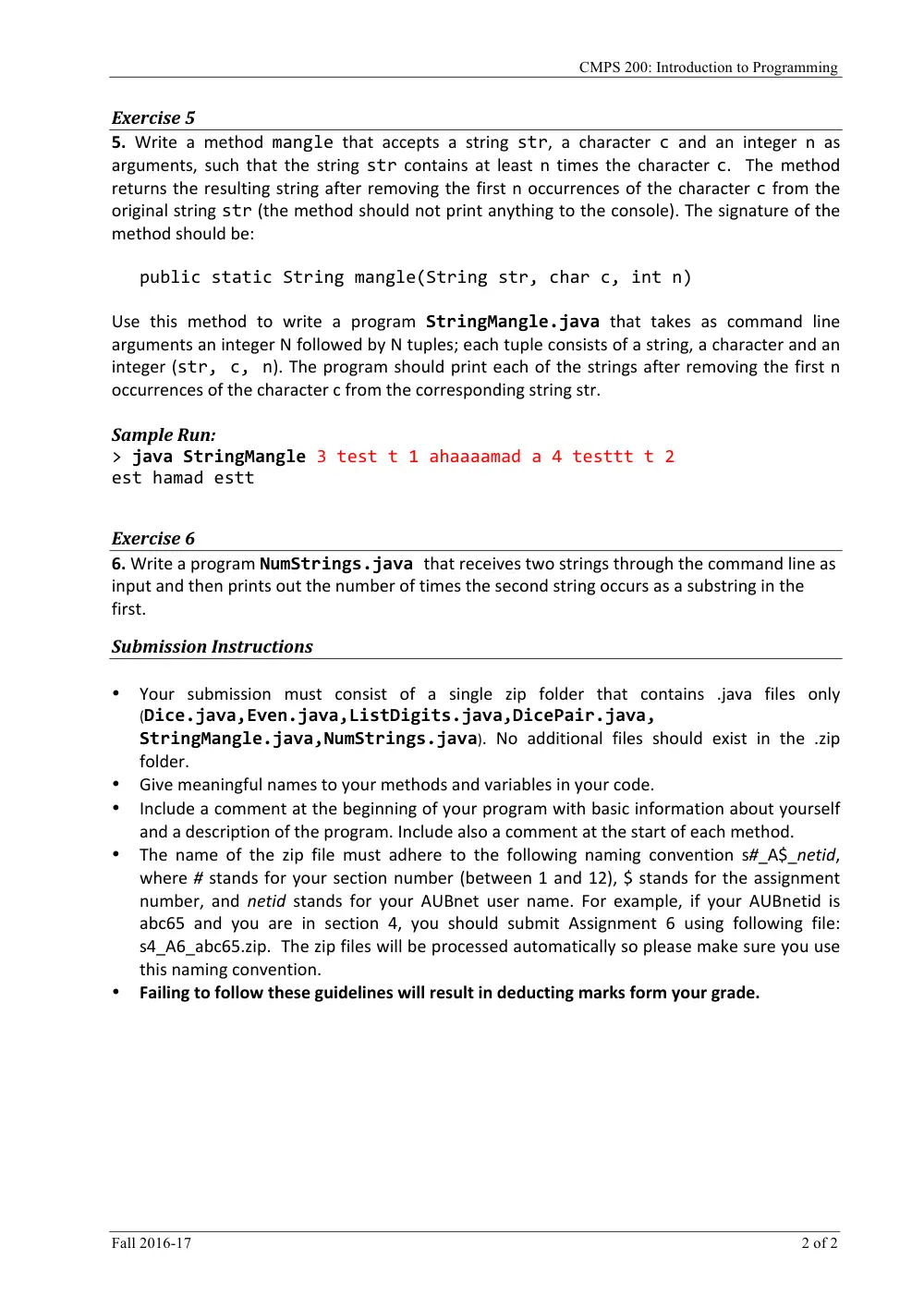 CMPS 200 Homework Assignment 6, Fall 2016, page 2