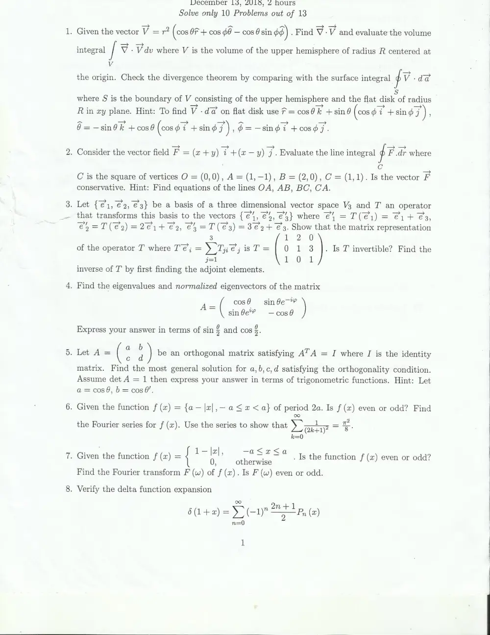PHYS 216 Final, Fall 2018, page 1