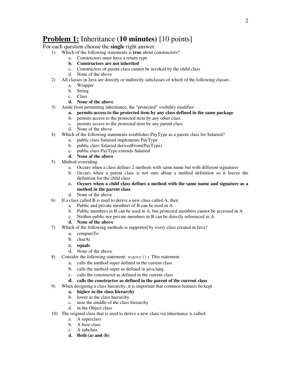 COE 212 Final, Fall 2016, page 2