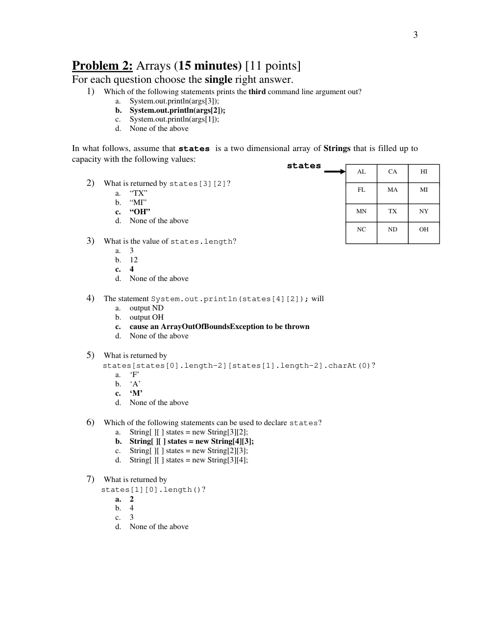 COE 212 Final, Fall 2016, page 3