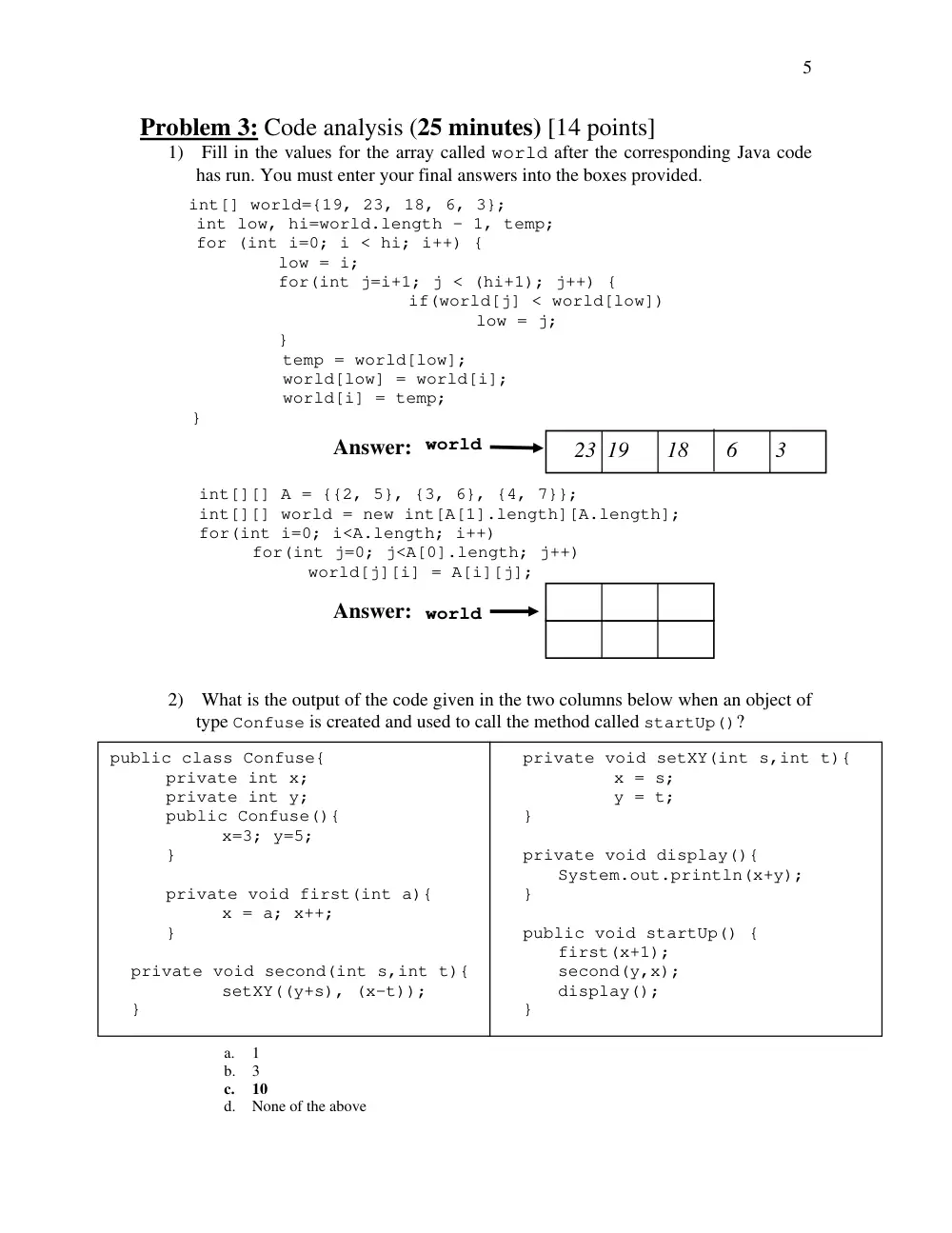COE 212 Final, Fall 2016, page 5