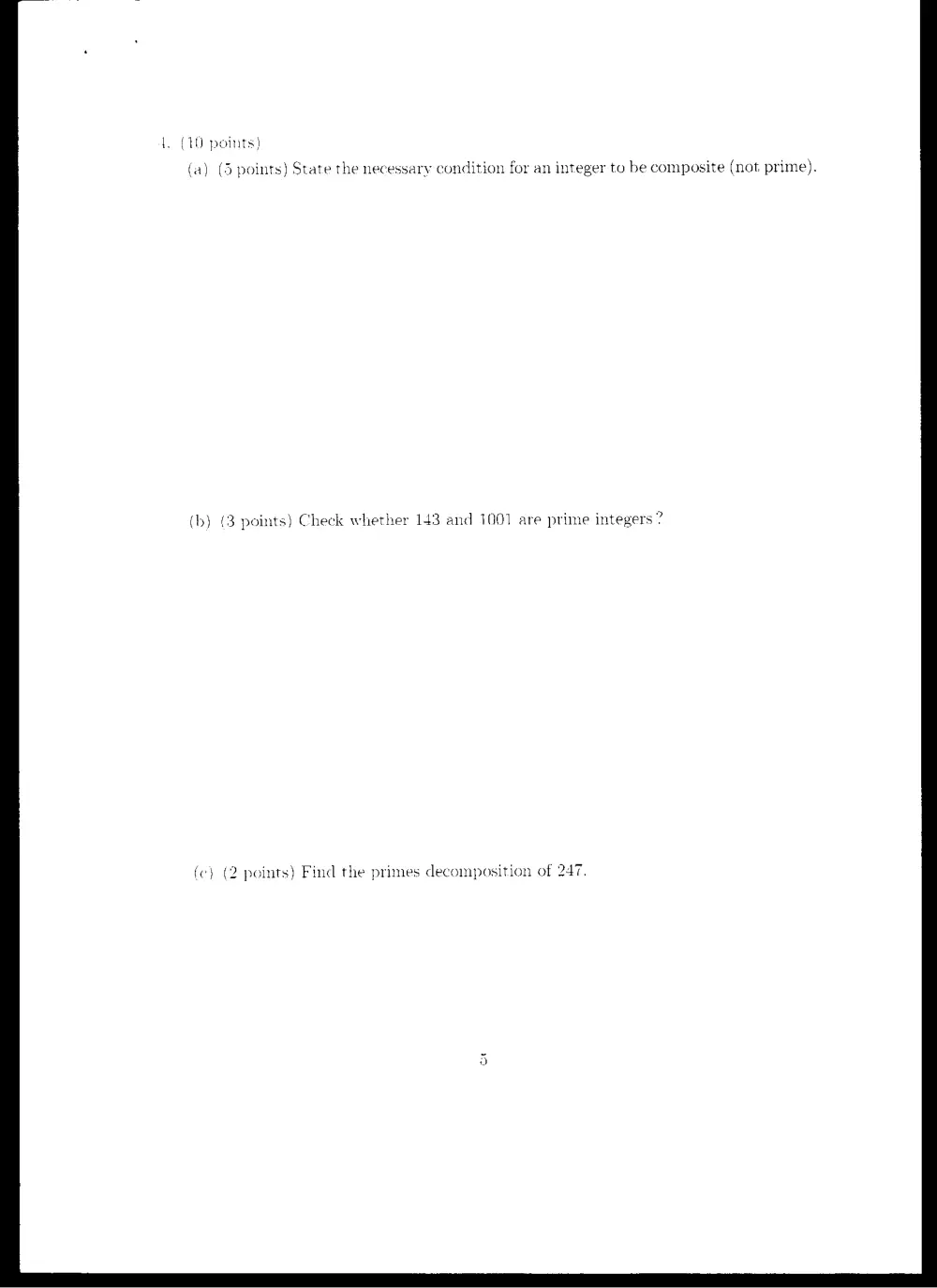 MATH 211 Midterm, Fall 2005, page 5