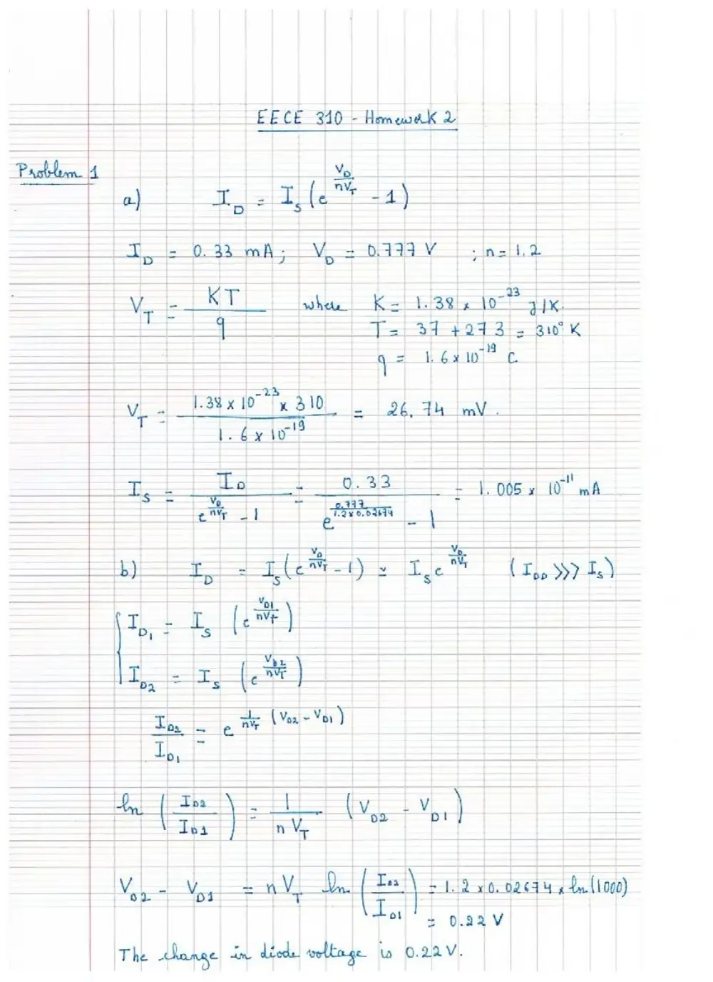 EECE 310 Homework 2 Solution, Fall 2011, page 1