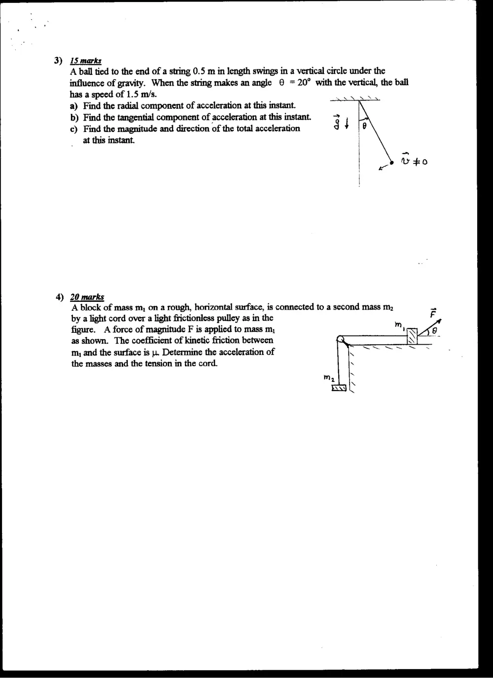 PHYS 101 Final, Summer 1997, page 2
