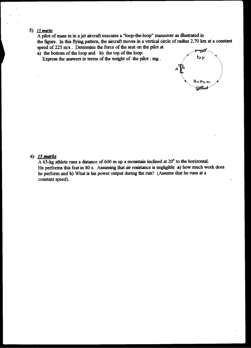 PHYS 101 Final, Summer 1997, page 3
