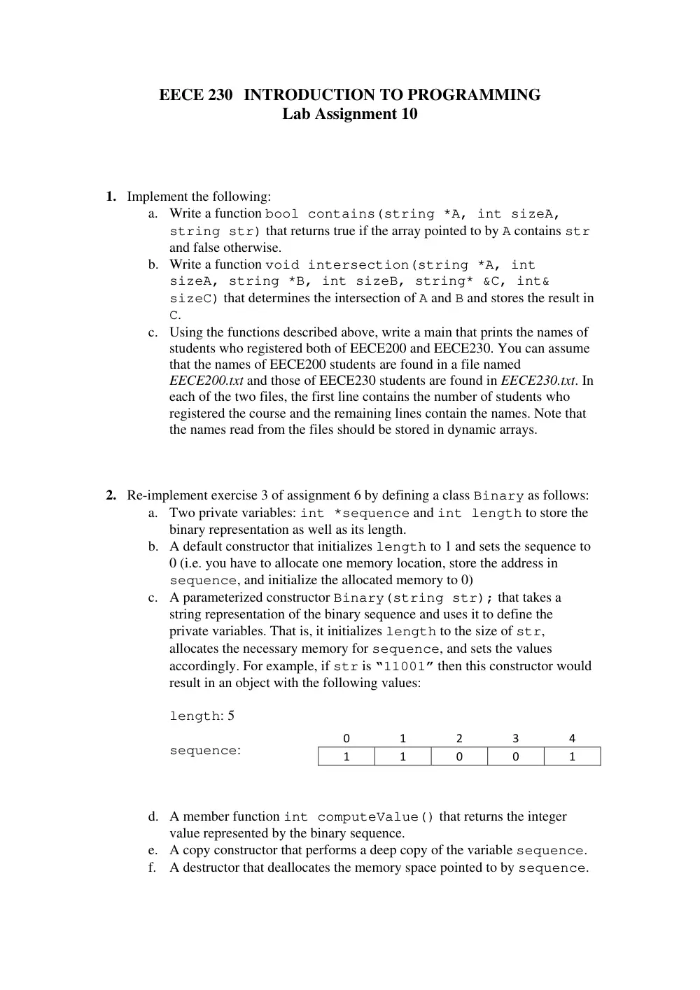 EECE 230 Lab Pointers, Fall 2012, page 1