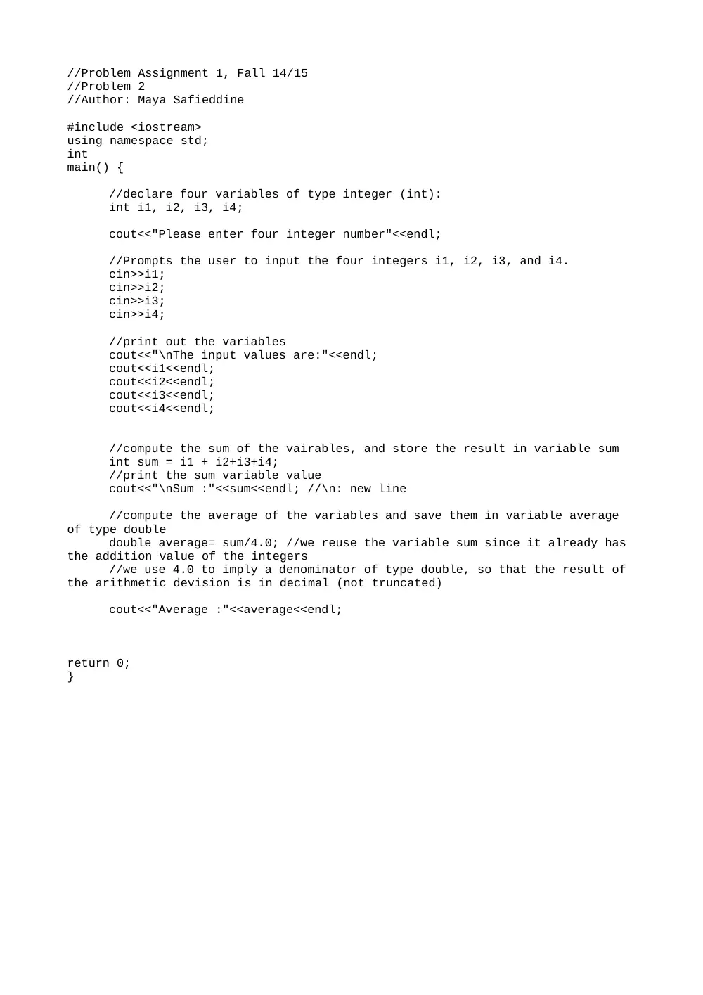 EECE 231 Lab 1 Solution, Fall 2014, page 2