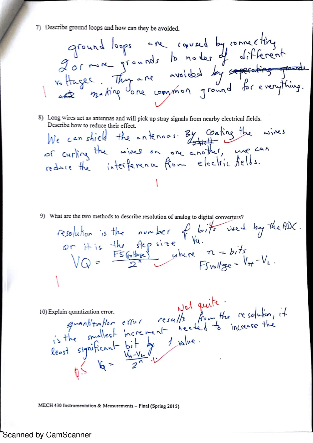 MECH 430 Final, Spring 2015, page 4