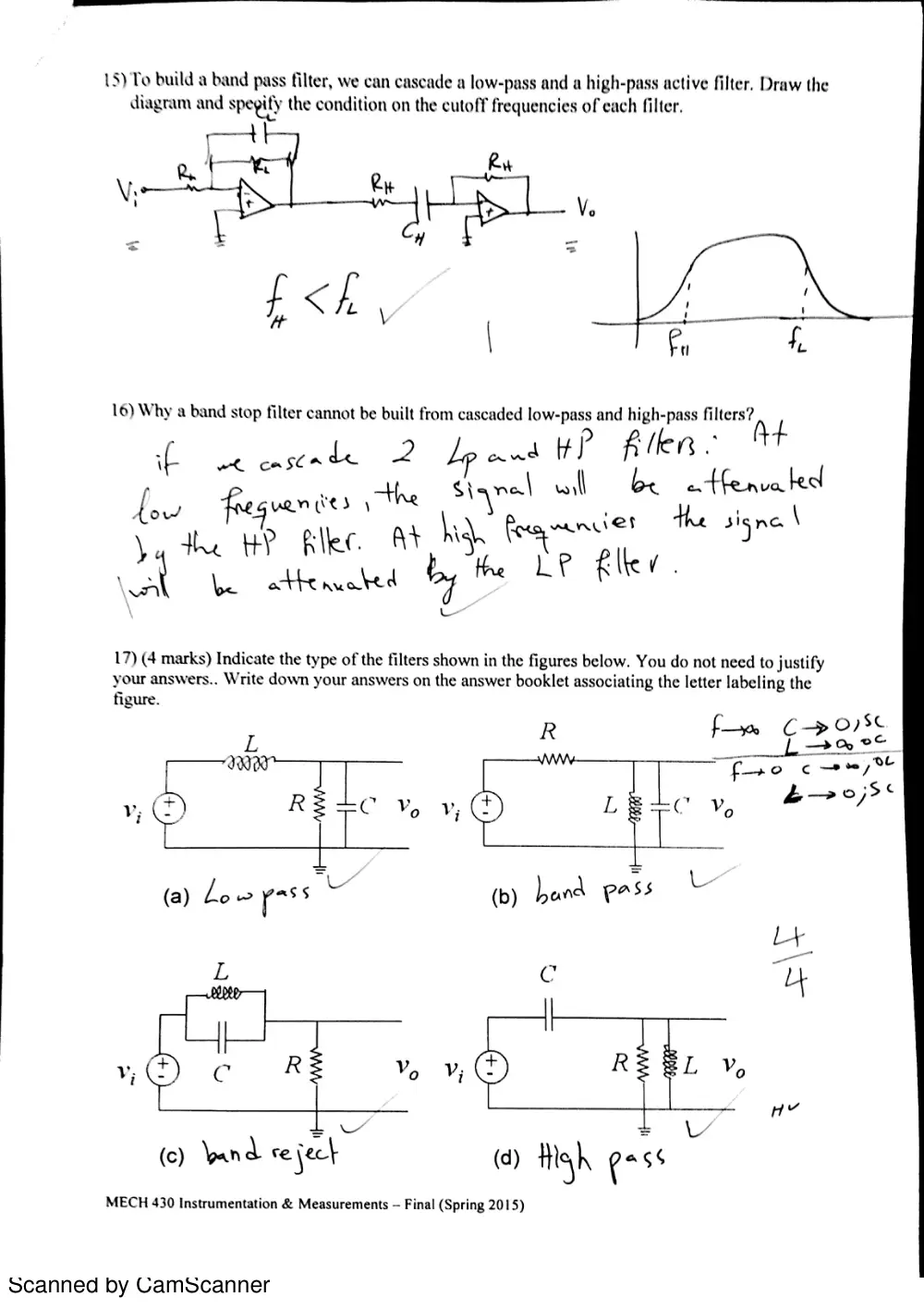 MECH 430 Final, Spring 2015, page 6