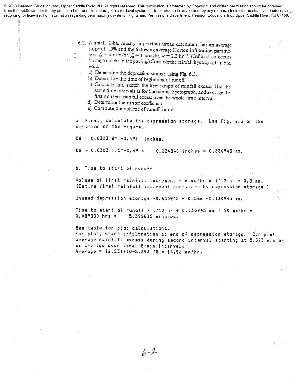 CIVE 441 Chapter 6 Solution, Fall 2015, page 2