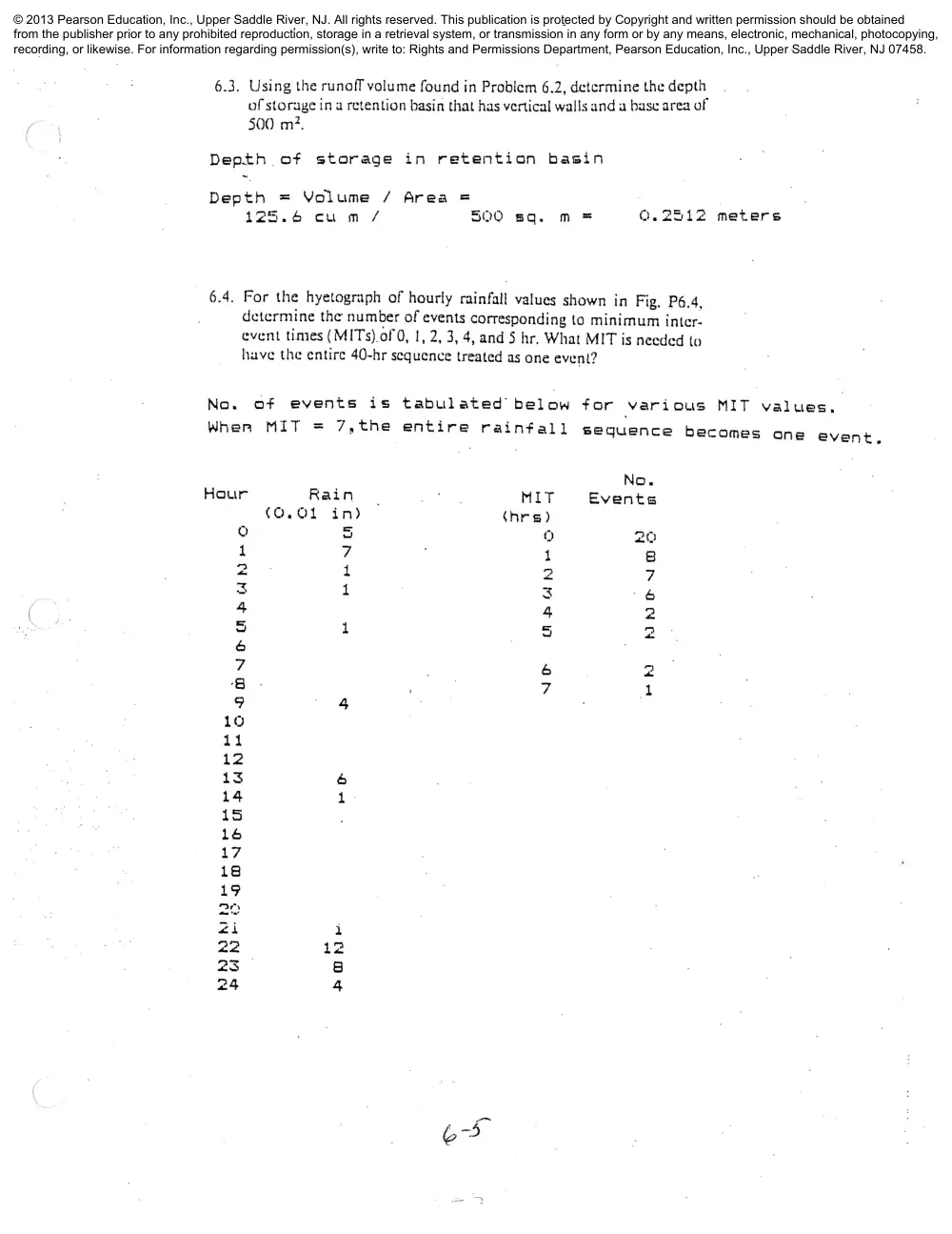 CIVE 441 Chapter 6 Solution, Fall 2015, page 5